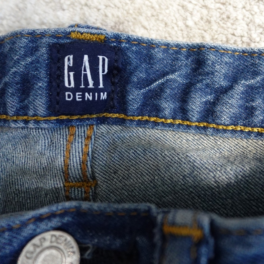 GAP Denim Slim Stretch Jeans Mens 31x30 Medium Wash Authentic Cotton Elastane - Picture 3 of 16